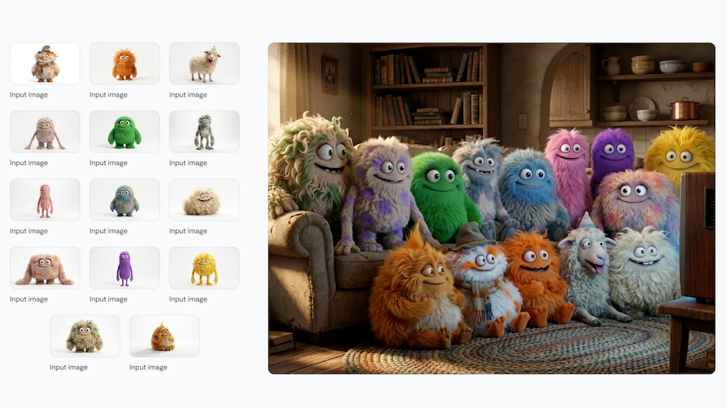 Consistent characters and objects across a series