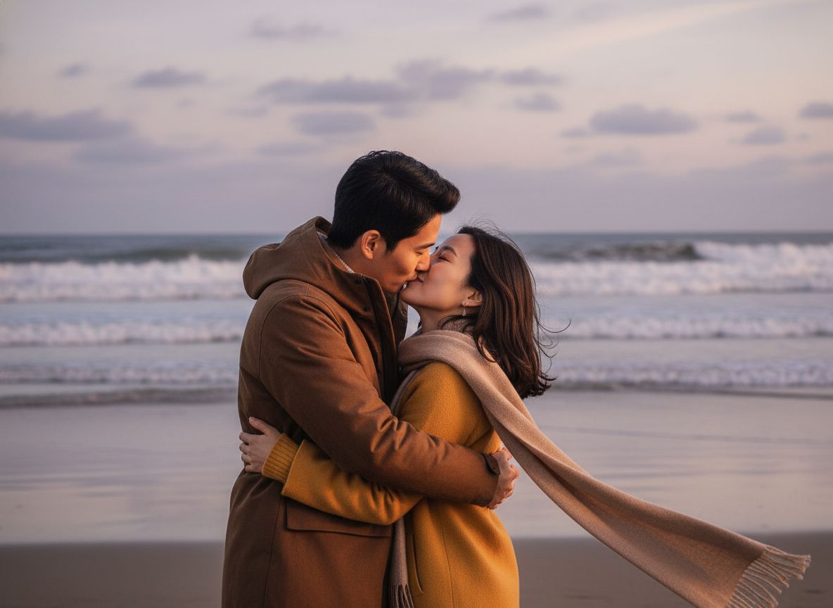 Couple Beach Kissing Generator