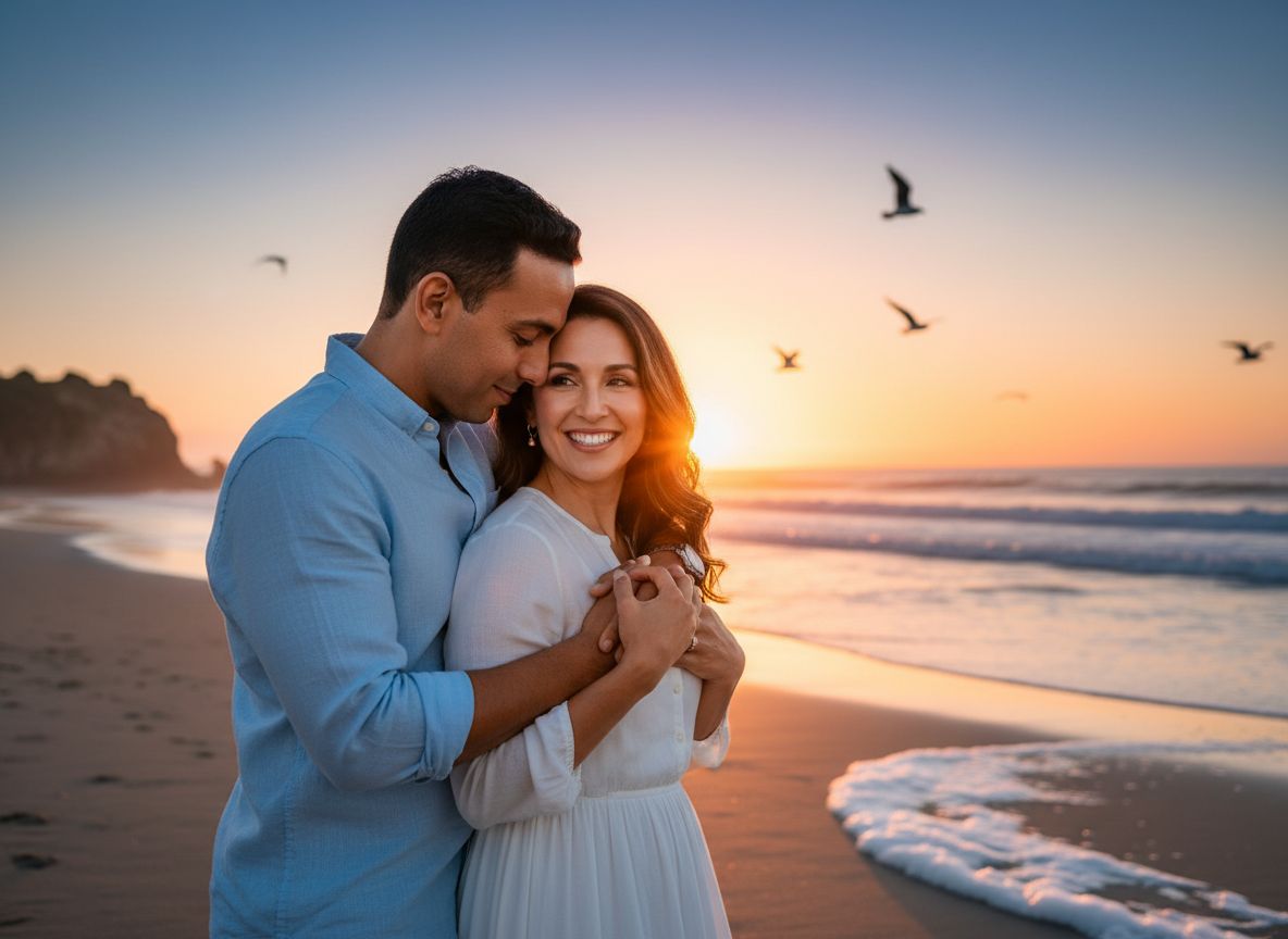 Couple at Sunset Beach Generator